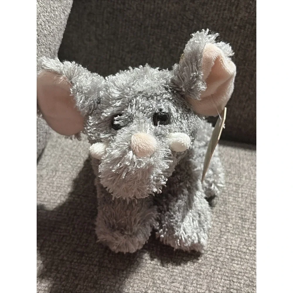 Vtg Old Navy Plush Gray Elephant Beanbag Stuffed Animal NWT NOS